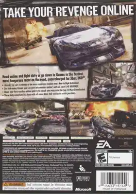 Burnout Revenge (USA) box cover back